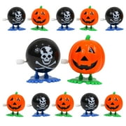 Dazzling Toys 12 Pieces Wind-up Jumping Pumpkin Pirate Balls Holiday Party Favor