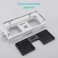 thumbnail image 4 of Shower Shelf Multifunctional No Drilling Adjustable Height Practical Hook Design Space-saving Draining Wall Mount Shower Storage Rack Tray Holder Organiser Bathroom Accessories, 4 of 8