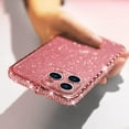 thumbnail image 7 of for iPhone 14 Pro Max Bling Glitter Case for Women Cute Diamond Rhinestone Shiny Sparkly Acrylic Sticker Back Plating Metal Bumper Frame Edge Protective Cover Fashion Luxury Rose Gold, 7 of 7