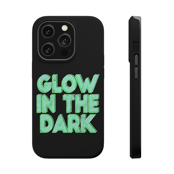 DistinctInk Tough Case for Apple iPhone 15 PRO (6.1" Screen), Compatible with MagSafe Charging - Glow In The Dark