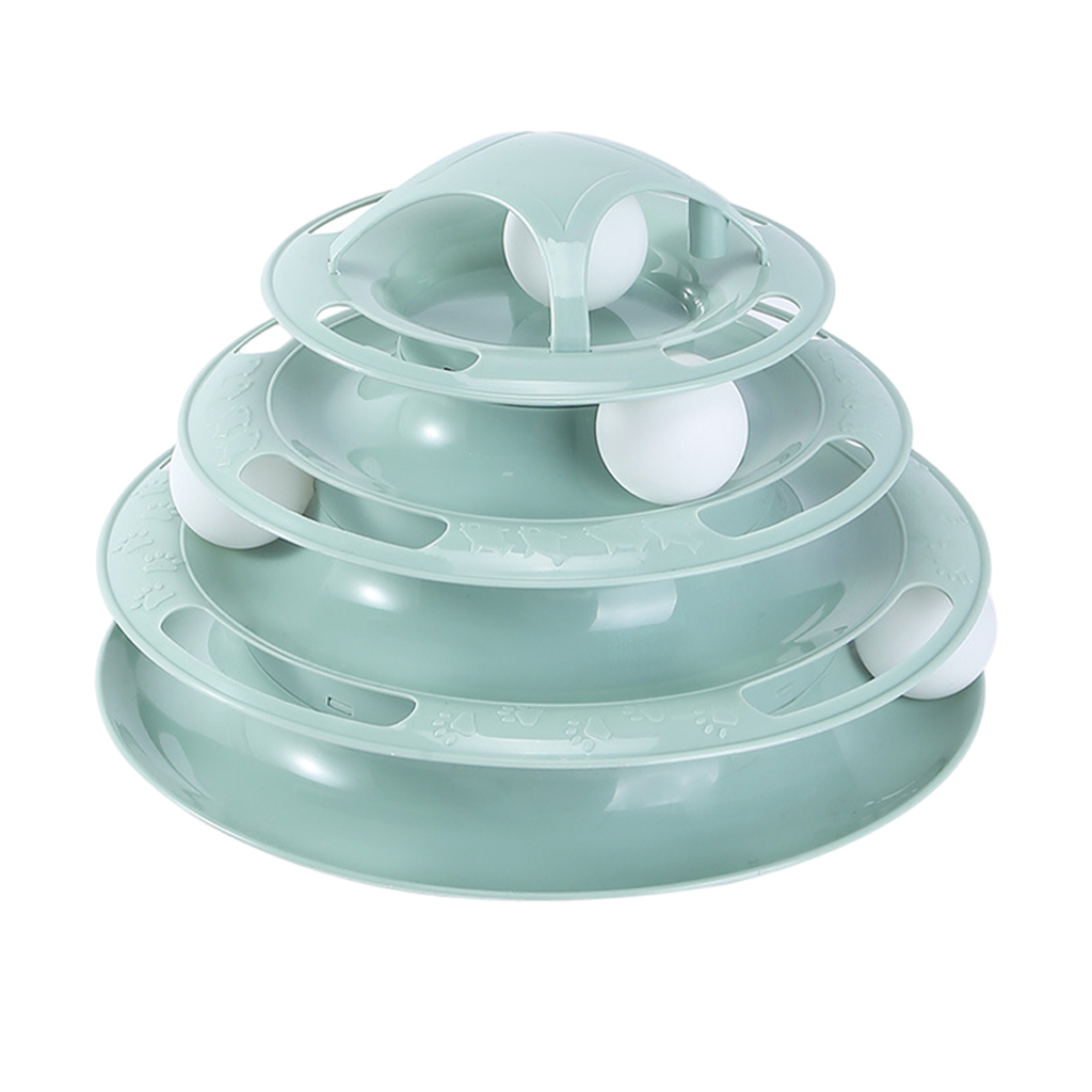 cat turntable,cat indoor cats interactive roller,ball track 3level turntable Kitten Toys,ferret