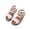 White, variant on Soft Sole Bowknot Sandals, Girls' Summer Sandals with Roman Style Design, Toddler Dress Slippers for Little Girls Princess Shoes