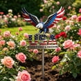 thumbnail image 4 of Dongrere 4th of July Eagle Garden Stake, Patriotic Metal USA Yard Sign, Eagle Ground Stake for Independence Day Outdoor Decor, 7.8x11.8 Inch, 4 of 9