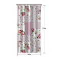 thumbnail image 5 of Pioneer Flower Floral Print Pattern Shower Curtain 36"x72" ,Bathroom Decorative Shower Curtains Set with 12 Hooks,Modern Waterproof Washable Shower Curtain, 5 of 6