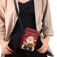 thumbnail image 4 of HELLHERO Santa Claus Gift Design Women Crossbody Bag for Women Double-layer Sling Bag Polyester Lightweight, 4 of 7