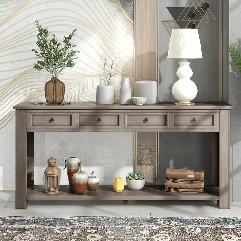 64 inch console table outlet