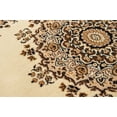 thumbnail image 3 of Designer Home Soft Traditional Oriental Area Rug with Center Medallion - Actual Size: 2' 3" x 7' 2" Rectangle (Ivory), 3 of 5