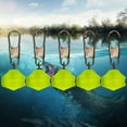 thumbnail image 4 of Detección de mordedura sensible colores brillantes 5 piezas flotador de pesca giratorio de cabeza de plástico, 4 of 7