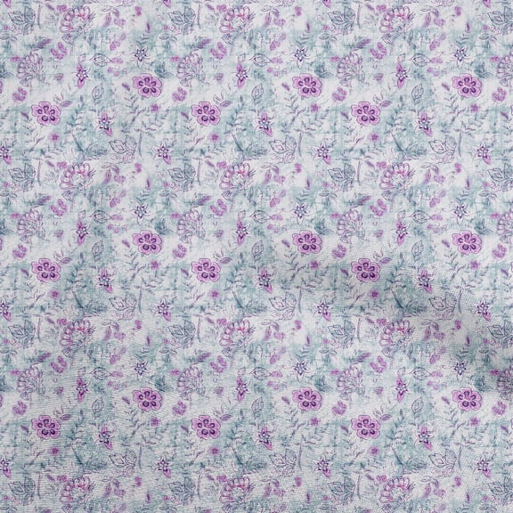 oneOone Silk Tabby Purple Fabric Batik Sewing Craft Projects Fabric Prints By Yard 42 Inch Wide