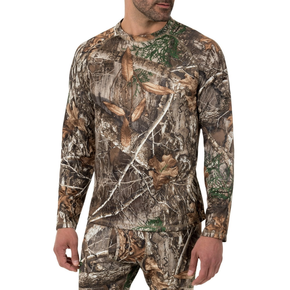 realtree men's fleece base layer pants