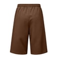 thumbnail image 4 of Men's Baggy Sweat Shorts Solid Y2k Shorts Casual Under Knee Shorts 3/4 Gym Shorts with Big Pockets, 4 of 7
