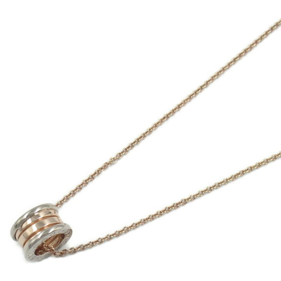 Pre-Owned BVLGARI B-zero1 Perfect Mistake Necklace 18KPG (pink gold) 18KWG (white... (Good)