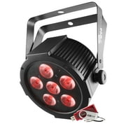CHAUVET DJ SlimPACK Q6 USB - 4 SlimPAR Q6 USB Wash Lights and 3 DMX Cables with Gear Bag