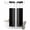 Black, variant on Small Stall No Hook Shower Curtains Burnt Orange White Stripe Waterproof Shower Curtain Set Modern Rustic Vertical Striped Bath Curtains for Bathroom Decor with See Through Top Window 36x72 Inch