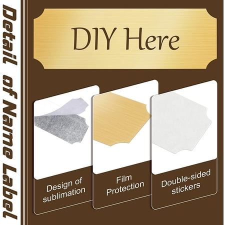 3 Pieces Sublimation Personalized Name Plates Diy Brush Gold Aluminium Picture Frame Name Plate Art Picture Name Label With Double Sided Stickers For Indoor Use 3 X 1 Inch Walmart Canada 3 Pieces Sublimation Personalized Name Plates Diy Brush Gold Aluminium Picture Frame Name Plate Art Picture Name Label With Double Sided Stickers For Indoor Use 3 X 1 Inch Walmart Canada