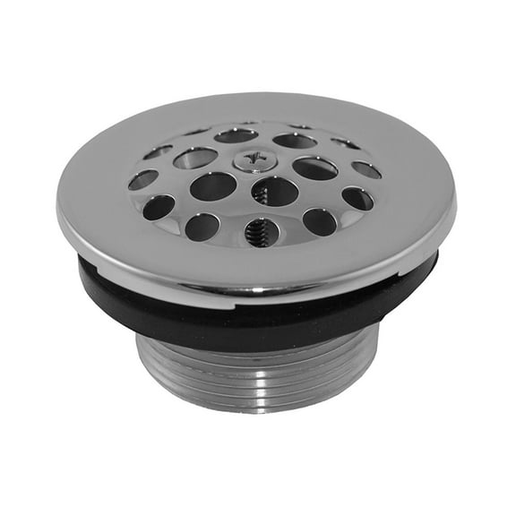 1-1/2" Chrome Plated Grid Drain Body with Screw ,PartNo P35064 JonesStephens