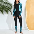 thumbnail image 5 of Aboser Full Body Rashguard for Women One Piece Athletic Swimsuits Trendy Printed Surfing Bathing Suit Long Sleeve Sun Protection Swimwear Wetsuit, 5 of 8