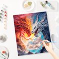 thumbnail image 5 of JYLMOOD DIY Animal Paint by Number for Adults, Easy Painting by Numbers for Gift Home Wall Decor 16x20in without Frame, Colored Canvas - Dragon, 5 of 6