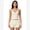 Beige, variant on IBTOM CASTLE 2 Piece Workout Sets for Women Shorts Yoga Pilates Outfits Striped Backless Halter Padded Tank Top With High Waist Fold-over Biker Shorts L Black