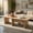 Oak, variant on Resenkos Modular L-Shaped Coffee Table Set of 2 for Small Spaces, Walnut Finish