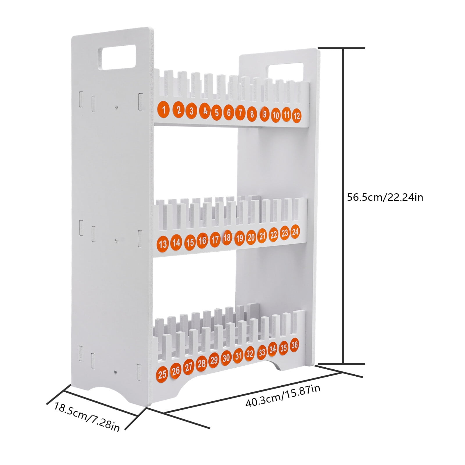 36 Slots Cell Phone Holder Classroom Storage 3-Tier Cell Phone Stand Rack US