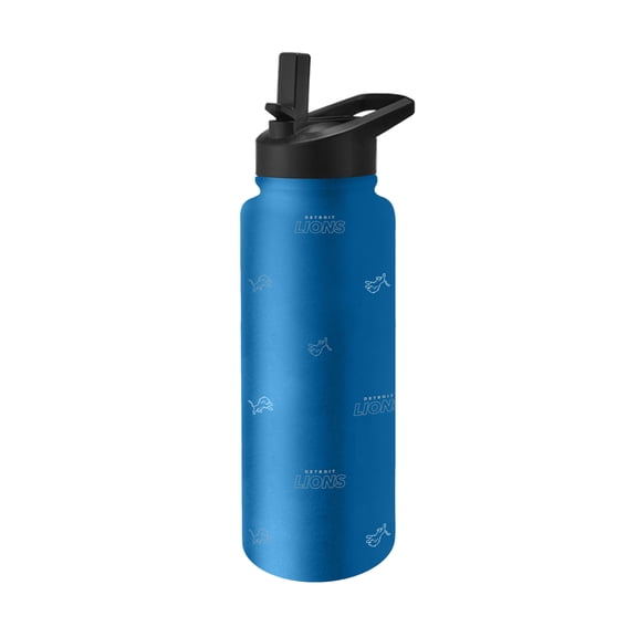 Logo Brands Detroit Lions 34oz. Steep and Repeat Quencher Bottle