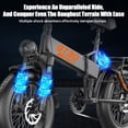 thumbnail image 5 of ASKGO 20 Inch Fat Tire Folding Electric Bike for Adults, 750W Peak Motor, 960WH Removable Battery, 7-Speed, Full Suspension, Dual Disc Brake, UL2849 Certified for Commute & All-Terrain Riding, Black, 5 of 13