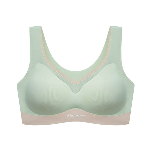 Timegard Seamless Bras for Women Back Smoothing Breathable Comfort Bralette Wirefree Everyday Sleep Bras