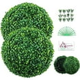 thumbnail image 4 of PEACNNG Green Blue Artificial Grass Ball Plant Decoration Home Garden Shopping Mall Hotel Wedding Gathering Set for Indoor & Outdoor Décor, 4 of 5