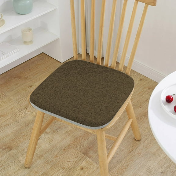 TaTaai 4Pcs Thickened Dining Chair Cushion, Soft Blended High Density Support Foam Kitchen Seat Cushion with Ties, Non-Slip Indoor Chair Pad