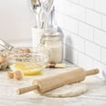 thumbnail image 5 of Lksixu Wooden Rolling Pin, 12 inch Heavy-Duty Small Dough Roller with Rotating Ergonomic Handles, Natural Hardwood Rolling Pins Kitchen Gadgets for Baking Bread, Pizza, Cookie, Pastry and Noodles, 5 of 9