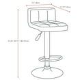 thumbnail image 2 of CorLiving Low Back Adjustable Barstool in Leatherette, set of 2, 2 of 3