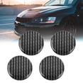 thumbnail image 2 of Carbon Fiber Style Car Emblem Wheel Rim Center Hub Cap Sticker Clear Resin 4pcs, 2 of 6