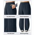 thumbnail image 4 of G4Free Smoofit Fleece Lined Women's Baggy Barrel Sweatpants Wide Leg Casual Pants with Pockets, 4 of 7