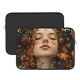 thumbnail image 2 of Pofeuu Whimsical Flower Crown Maiden Print Laptop Carrying Case,13-15-Inch Laptop and Tablet, Sleek Design, Durable and Water-Repellent Fabric, Business Casual or School-15 inch, 2 of 8