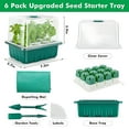 thumbnail image 4 of Under 10,12-Hole Silicone Pot Starters Tray,Seedling Tray for Plant Growth,Garden Planter Pot for Starting Seeds and Cultivating Plants Easy Storage|Silica gel,Green, 4 of 8