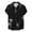 Black, variant on Hawaiian Shirt for Men Shirts Print Tops Mens Short Sleeve Button Down Shirts Black
