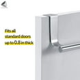 thumbnail image 6 of PULLIMORE Over Door Stainless Steel Kitchen Towel Rack Hanger for Bathroom Cabinet Toilet Cupboard (Long), 6 of 9