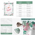 thumbnail image 6 of Pink Flamingo Balloon Curtains for Living Room/French Door, Tropical Botanical Summer Butterfly Flower Tie Up Curtains 63 Inch Length Energy Saving Kitchen Curtains Shades for Windows 42"x63", 6 of 8
