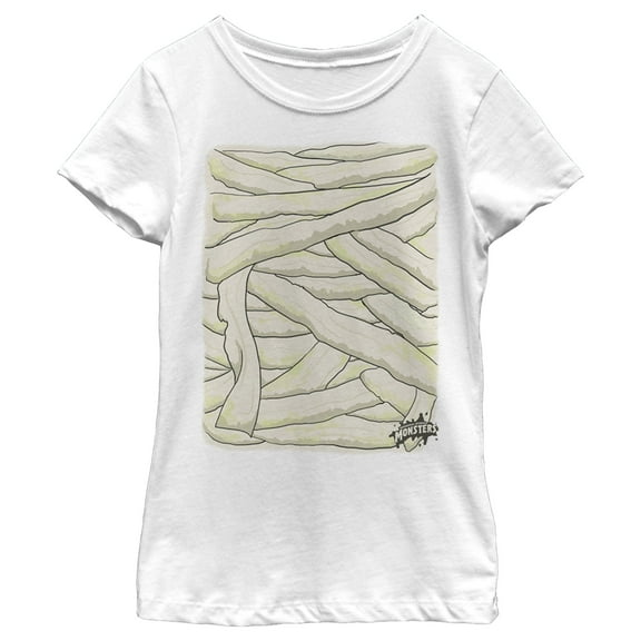 Girl's Universal Monsters Halloween Costume  Graphic Tee White X Small