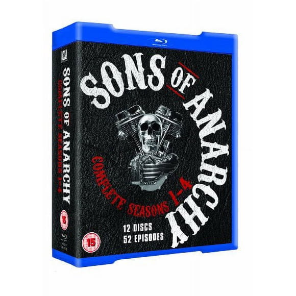 Sons of Anarchy (Complete Seasons 1-4) - 12-Disc Box Set ( Forever Sam Crow ) [ Blu-Ray, Reg.A/B/C Import - United Kingdom ]