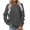 Dark Gray, variant on TOUMENY Fall Winter Sweaters for Women Casual Loose Long Sleeve Crewneck Pullover Comfy Oversized Tunic Tops Solid Knit Blouse Army Green L