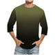 thumbnail image 1 of Camisas de Lino para Hombres Impresión Cuello Redondo Casual 3/4 Manga Blusa, Mezcla de Lino de Algodón para Primavera Verano Ocio Y Tops Diarios, 1 of 9