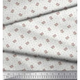 thumbnail image 2 of Soimoi Japan Crepe Satin Fabric Leaves & Rose Floral Printed Fabric 1 Yard 42 Inch Wide, 2 of 3