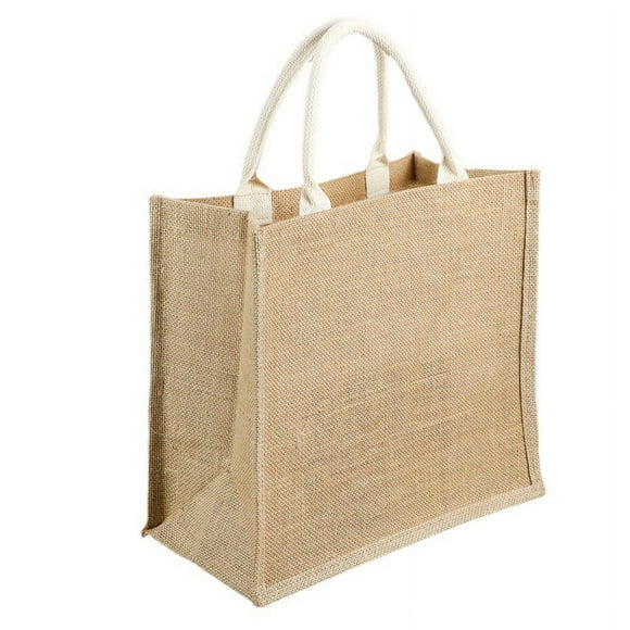1 Piece Cotton Canvas Gift Bag Drawstring Drawstring Mouth Cotton Bag Jute Shopping Bag Vintage Linen Tote Linen Bag