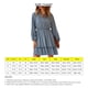 thumbnail image 5 of Vestido de línea A, manga larga abombada, cordón, cuello en V, cintura, vestido informal adelgazante para verano, 5 of 6