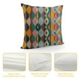 thumbnail image 4 of Nawypu  Mid Century Throw Pillow Cushion Cover, Simple Colored Drop Shapes Abstract Symmetrical Grid Greyscale Background, Decorative Square Accent Pillow Case,, 4 of 5