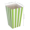 thumbnail image 2 of Minkissy 40Pcs Oil Resistant Paper Popcorn Containers Green Striped Design Ideal for Circus Events, 2 of 7