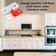 thumbnail image 2 of Drawer Magnets 12 Pack Ultra Thin Cabinet Door Magnet Stainless Steel Magnetic Cabinet Latches Hardware Cabinet Magnets Catch for Sliding Door Kitchen Cupboard Closure Closet Door Closer, 2 of 9