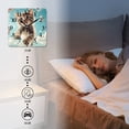 thumbnail image 4 of Non-Ticking Silent Wall Clocks Battery Operated Personalized Decor Clock for Living Room,Bedroom-Cute Kitten Soaring Through The Sky And Surrounded By Butterflies(10inch), 4 of 4